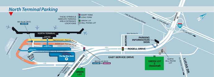 North Terminal Parking Map
