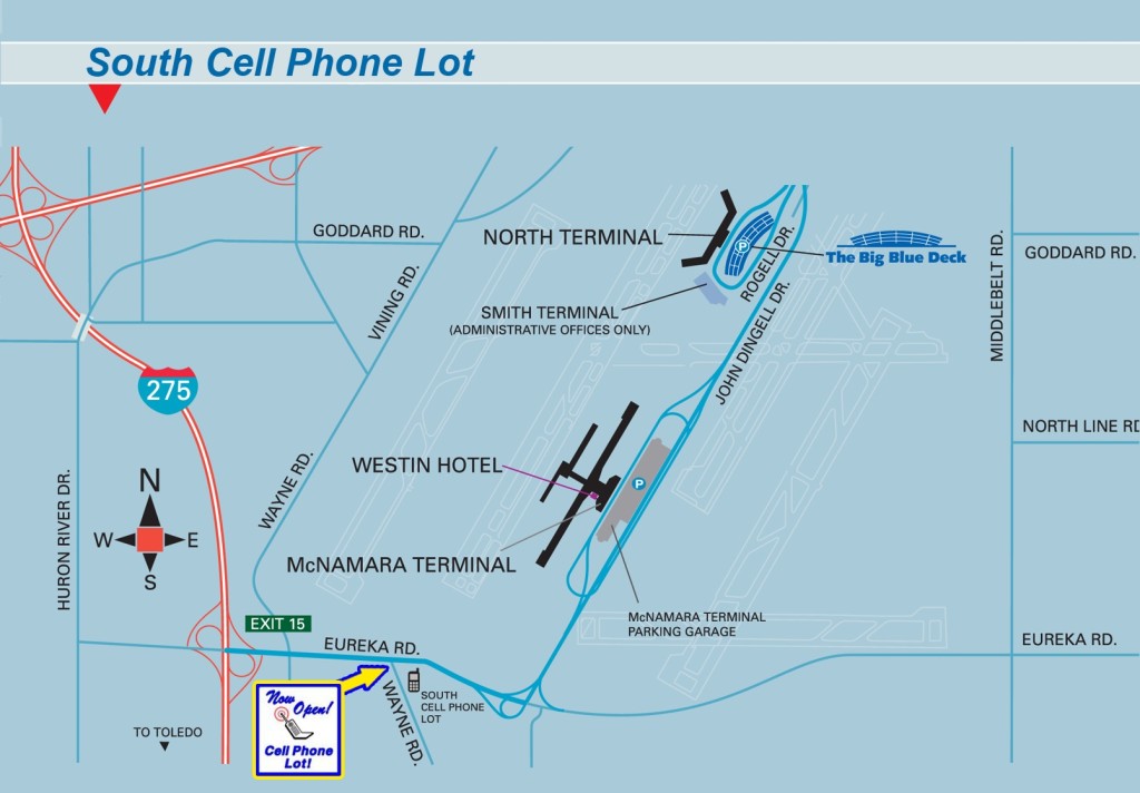 Does Detroit Metro Airport Have A Cell Phone Lot